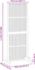 A diagram showing the dimensions of a privacy screen. Podgląd zdjęcia produktu