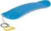 A blue snowboard with a yellow handle and rope, isolated on a white background. Anteprima dell’immagine prodotto