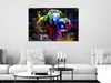 Italienischer Leinwand Leinwandbild - Colorful Elephants (1 Produktbild-Vorschau 4