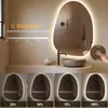 PESENXAN Asymmetrischer LED-Badspiegel mit Beleuchtung Produktbild-Vorschau 4