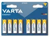 A pack of Varta Energy AA alkaline batteries. Náhled obrázku produktu