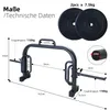 CCLIFE Offene Hex Bar Trap Bar Hantelstange mit Gewichten Produktbild-Vorschau 3