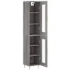 vidaXL Highboard Grau Sonoma 34,5x34x180 cm Holzwerkstoff Produktbild-Vorschau 4