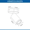 GTV - Deckenleuchte SOLIS | Schwenkbar 1*GU10 | Produktbild-Vorschau 2