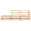vidaXL Gartensofa mit Fußhocker 2-Sitzer Massivholz Kiefer Produktbild-Vorschau 4