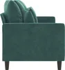 vidaXL Canapé 3 places vert foncé 180 cm velours Voir les images du produit 4