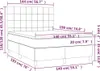 The Living Store Boxspringbett mit Matratze Dunkelbraun Produktbild-Vorschau 5