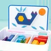 Magnetyczny zestaw do budowania Magic Tangram Puzzle 252pcs Podgląd zdjęcia produktu 5