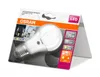 A product package for an OSRAM LED light bulb, displayed at an angle. Produktbild-Vorschau