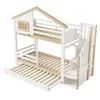 Flieks Etagenbett 90x200cm mit Ausziehbett, Kinderbett Produktbild-Vorschau 10