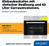 Exquisit Einbaubackofen, Backofen Einbaugerät Silber, 62 L Produktbild-Vorschau 2