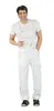 A man wearing white overalls and a white t-shirt, standing against a white background. Produktbild-Vorschau