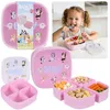 BLUEY Rosa Snackbox mit 4 Fächern, Lunchbox für Mädchen, 13 Produktbild-Vorschau 1