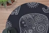 MuchoWow® Mauspad Mousepad Muster - Elefant - Blumen 30x30 Produktbild-Vorschau 2