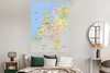 MuchoWow® Poster Englische Karte - Niederlande - Farben Produktbild-Vorschau 4