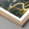Gerahmtes Poster - Rahmen in heller Eiche - Berge Weg Wald Produktbild-Vorschau 2