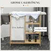 HOMCOM Wäschekorb 57,4 L Wäschebox mit Bügelbrett und Produktbild-Vorschau 4