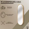 STOLARNIA PIKA Oval Spiegel mit Holz Eiche (100x38 cm) - Produktbild-Vorschau 3