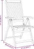 VidaXL 41820, Taras, Drewno akacjowe, Naturalny, 570 mm, Podgląd zdjęcia produktu 7