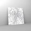 Bilder auf glas - Einteilig - Stadt Karte Rom - 70x70cm - Produktbild-Vorschau 4