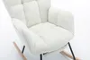 Weiß Teddy Plüsch Lounge-Sessel Babyschaukelstuhl Produktbild-Vorschau 8