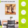 ARTland Wandbild Alu für Innen & Outdoor Esel Größe: 40x40 Produktbild-Vorschau 4