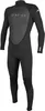 A black wetsuit with gray panels on a white background. Produktbild-Vorschau