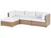 BELIANI Lounge Set Naturfarben Polyrattan und Aluminium Produktbild-Vorschau 7