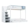 Flieks Etagenbett 90x200cm mit 2 Schubladen, Kinderbett mit Produktbild-Vorschau 10