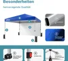 Gazebo pieghevole Wiltec 3 x 3 m blu con ruote, gazebo Anteprima dell’immagine prodotto 5