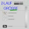 Gardinenschiene 360cm (3x120cm) / 2-läufig Vorhangschiene Produktbild-Vorschau 2