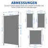 LEADZM Tenda da sole verticale a molla, dimensioni Anteprima dell’immagine prodotto 4