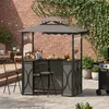 Pavillon de barbecue Zerbaco, avec toit, en 3 parties, abri Voir les images du produit 2