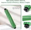A green vacuum cleaner roller brush is shown with close-up views and descriptive text. Náhľad obrázku produktu