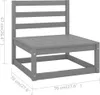 Cloris Designermöbel 9-tlg. Garten-Lounge-Set Grau Kiefer Produktbild-Vorschau 9