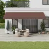 Möbel Markise Manuell mit LEDs Braun 600x300 cm - Produktbild-Vorschau 1