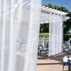 Outdoor Vorhang mit Ösen Wasserdicht Transparent Gardinen Produktbild-Vorschau 10