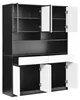 Hoher Sideboard Schrank mit LED Beleuchtung in Glasfach & Produktbild-Vorschau 6