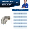 tecuro Winkel 90° Edelstahl V4A (AISI 316), IG x AG 3/8 Produktbild-Vorschau 5