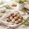 60x Wachteleier Natur ausgeblasen gereinigt Deko Ostern Produktbild-Vorschau 8