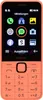 A close-up front view of an orange Nokia 215 4G (2024) feature phone displaying its home screen with various app icons. Náhled obrázku produktu