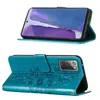 Galaxy Note 20 4G Hülle, Schmetterling Prägung Flip Leder Produktbild-Vorschau 2