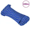 vidaXL Bootsseil Blau 4 mm 100 m Polypropylen -  Seile Produktbild-Vorschau 2