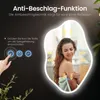 Asymmetrischer Badspiegel mit Beleuchtung Unregelmäßiger Produktbild-Vorschau 4