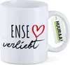 Huuraa Kaffeetasse Ense verliebt 330ml Weiß Keramik Produktbild-Vorschau 1