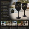 Lot de 2 coupes à champagne noires en plastique – Coupes Voir les images du produit 2