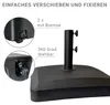 osoltus Schirmständer 50x50cm auf Rollen befüllbar 24kg Produktbild-Vorschau 3