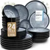 PURE LIVING Geschirrset Ibiza aus Steingut, 24-tlg., für 6 Produktbild-Vorschau 1