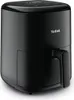 A black Tefal air fryer is shown from a slightly angled front view on a white background. Produktbild-Vorschau