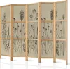 Paravent XXL 225x172 cm 5-teilig einseitig eleganter Produktbild-Vorschau 1